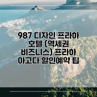 987 디자인 프라하 호텔 (역세권 비즈니스) 프라하 아고다 할인예약 팁