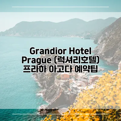 Grandior Hotel Prague (럭셔리호텔) 프라하 아고다 예약팁
