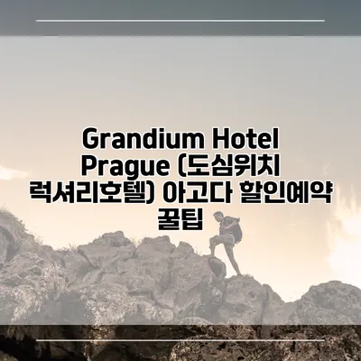 Grandium Hotel Prague (도심위치 럭셔리호텔) 아고다 할인예약 꿀팁