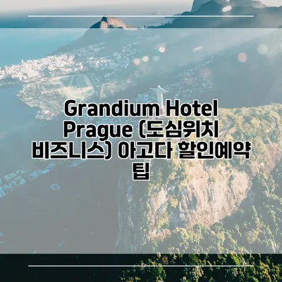 Grandium Hotel Prague (도심위치 비즈니스) 아고다 할인예약 팁