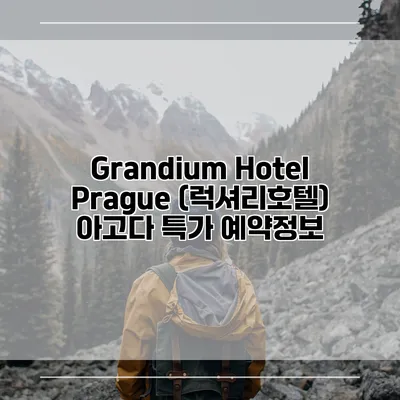 Grandium Hotel Prague (럭셔리호텔) 아고다 특가 예약정보