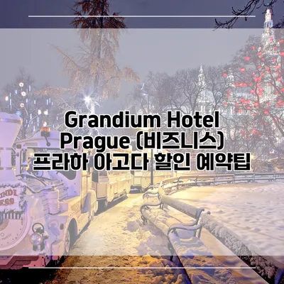Grandium Hotel Prague (비즈니스) 프라하 아고다 할인 예약팁