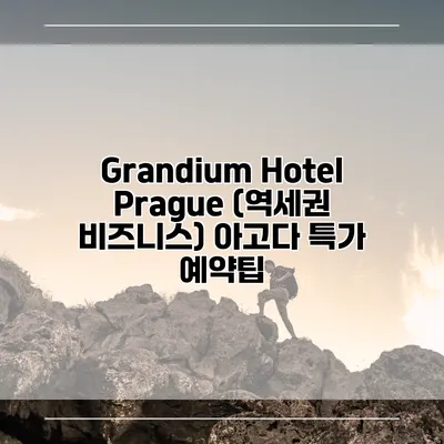 Grandium Hotel Prague (역세권 비즈니스) 아고다 특가 예약팁