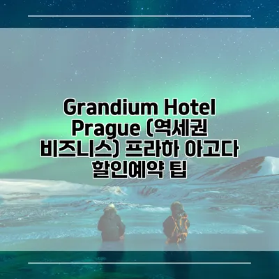 Grandium Hotel Prague (역세권 비즈니스) 프라하 아고다 할인예약 팁
