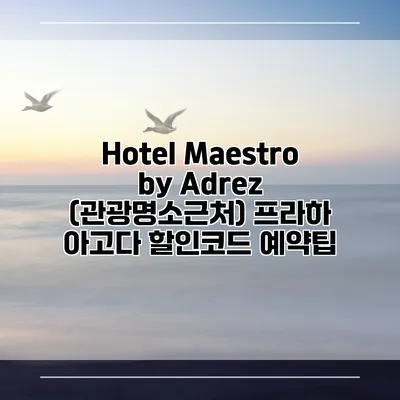 Hotel Maestro by Adrez (관광명소근처) 프라하 아고다 할인코드 예약팁