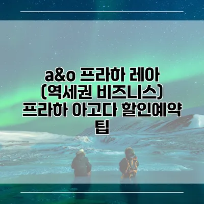 a&o 프라하 레아 (역세권 비즈니스) 프라하 아고다 할인예약 팁