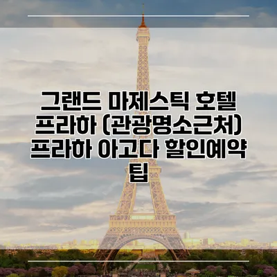 그랜드 마제스틱 호텔 프라하 (관광명소근처) 프라하 아고다 할인예약 팁
