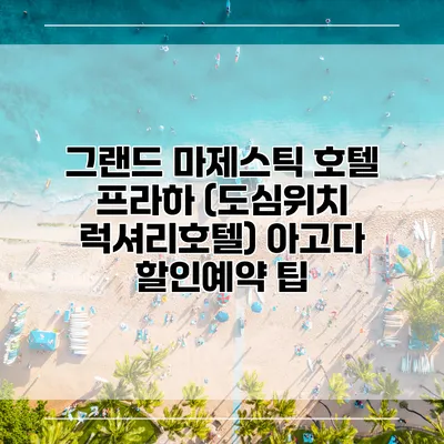 그랜드 마제스틱 호텔 프라하 (도심위치 럭셔리호텔) 아고다 할인예약 팁