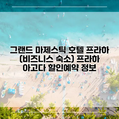 그랜드 마제스틱 호텔 프라하 (비즈니스 숙소) 프라하 아고다 할인예약 정보