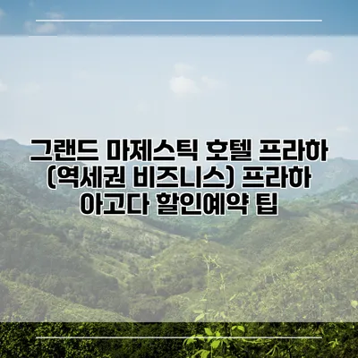 그랜드 마제스틱 호텔 프라하 (역세권 비즈니스) 프라하 아고다 할인예약 팁