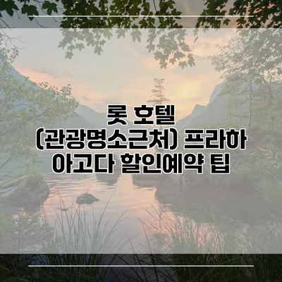 롯 호텔 (관광명소근처) 프라하 아고다 할인예약 팁