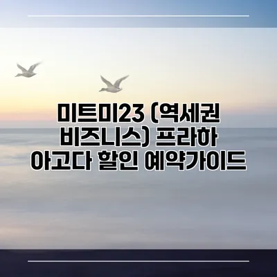 미트미23 (역세권 비즈니스) 프라하 아고다 할인 예약가이드