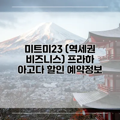 미트미23 (역세권 비즈니스) 프라하 아고다 할인 예약정보