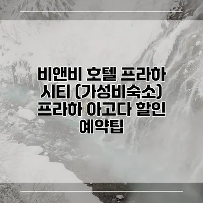 비앤비 호텔 프라하 시티 (가성비숙소) 프라하 아고다 할인 예약팁