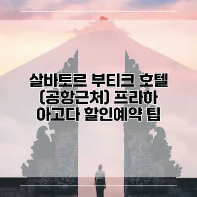 살바토르 부티크 호텔 (공항근처) 프라하 아고다 할인예약 팁