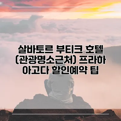살바토르 부티크 호텔 (관광명소근처) 프라하 아고다 할인예약 팁