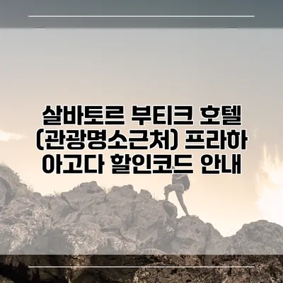 살바토르 부티크 호텔 (관광명소근처) 프라하 아고다 할인코드 안내