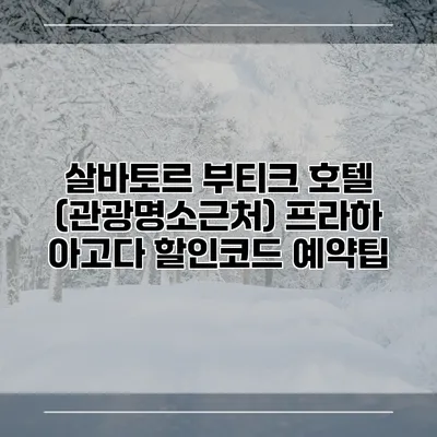 살바토르 부티크 호텔 (관광명소근처) 프라하 아고다 할인코드 예약팁
