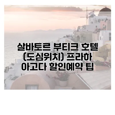 살바토르 부티크 호텔 (도심위치) 프라하 아고다 할인예약 팁
