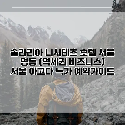 솔라리아 니시테츠 호텔 서울 명동 (역세권 비즈니스) 서울 아고다 특가 예약가이드