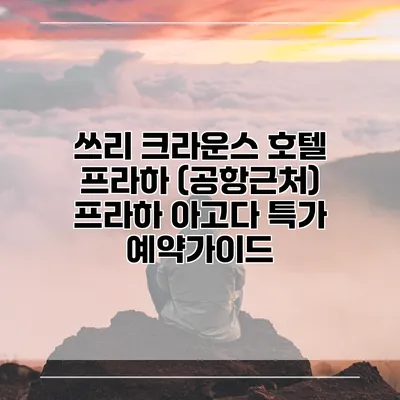 쓰리 크라운스 호텔 프라하 (공항근처) 프라하 아고다 특가 예약가이드