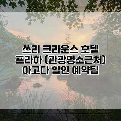 쓰리 크라운스 호텔 프라하 (관광명소근처) 아고다 할인 예약팁