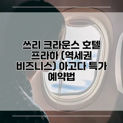 쓰리 크라운스 호텔 프라하 (역세권 비즈니스) 아고다 특가 예약법