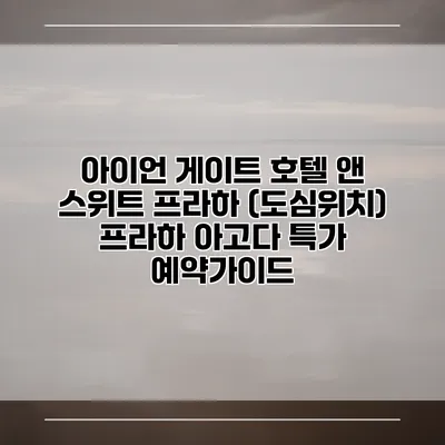 아이언 게이트 호텔 앤 스위트 프라하 (도심위치) 프라하 아고다 특가 예약가이드