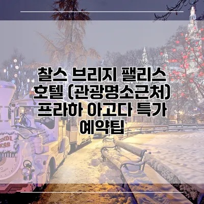 찰스 브리지 팰리스 호텔 (관광명소근처) 프라하 아고다 특가 예약팁