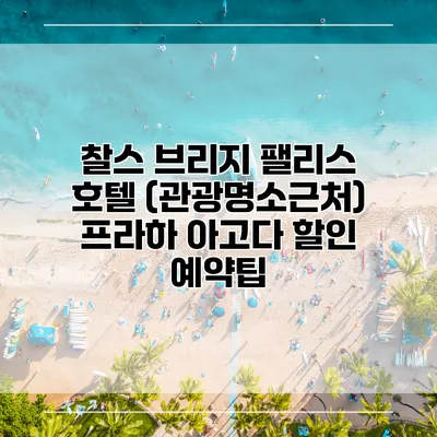 찰스 브리지 팰리스 호텔 (관광명소근처) 프라하 아고다 할인 예약팁