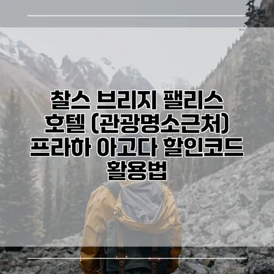 찰스 브리지 팰리스 호텔 (관광명소근처) 프라하 아고다 할인코드 활용법