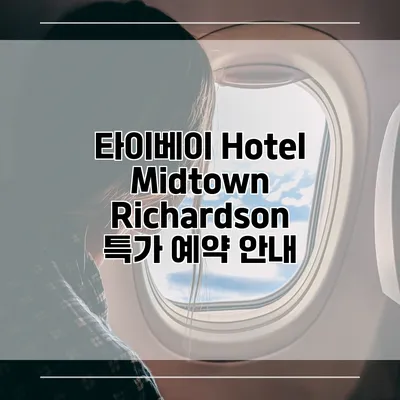 타이베이 Hotel Midtown Richardson 특가 예약 안내