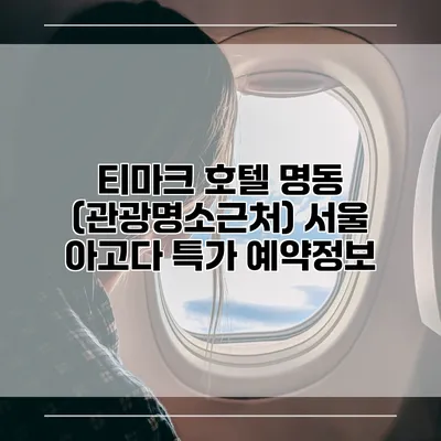 티마크 호텔 명동 (관광명소근처) 서울 아고다 특가 예약정보
