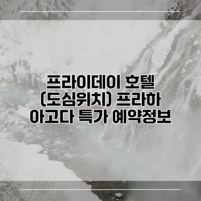 프라이데이 호텔 (도심위치) 프라하 아고다 특가 예약정보