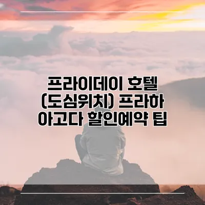 프라이데이 호텔 (도심위치) 프라하 아고다 할인예약 팁