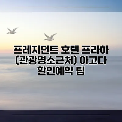 프레지던트 호텔 프라하 (관광명소근처) 아고다 할인예약 팁