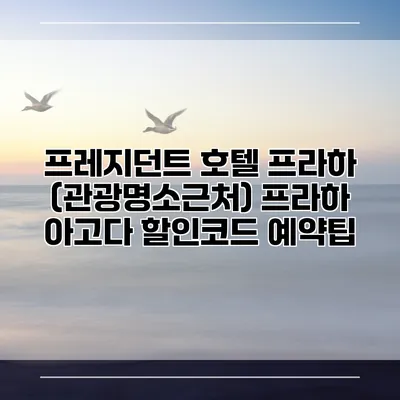 프레지던트 호텔 프라하 (관광명소근처) 프라하 아고다 할인코드 예약팁