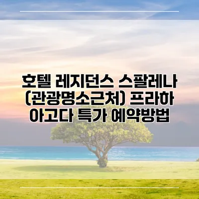 호텔 레지던스 스팔레나 (관광명소근처) 프라하 아고다 특가 예약방법