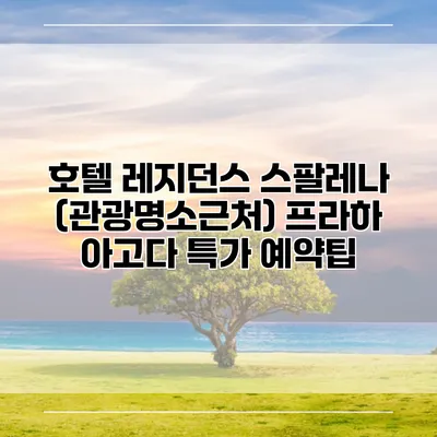 호텔 레지던스 스팔레나 (관광명소근처) 프라하 아고다 특가 예약팁