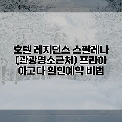 호텔 레지던스 스팔레나 (관광명소근처) 프라하 아고다 할인예약 비법