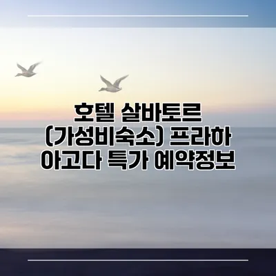 호텔 살바토르 (가성비숙소) 프라하 아고다 특가 예약정보