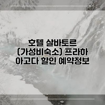 호텔 살바토르 (가성비숙소) 프라하 아고다 할인 예약정보