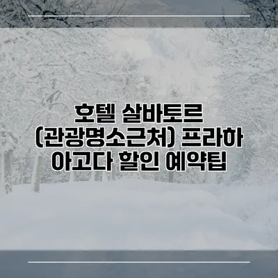 호텔 살바토르 (관광명소근처) 프라하 아고다 할인 예약팁