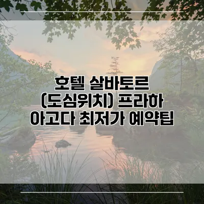 호텔 살바토르 (도심위치) 프라하 아고다 최저가 예약팁