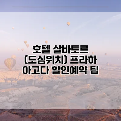 호텔 살바토르 (도심위치) 프라하 아고다 할인예약 팁