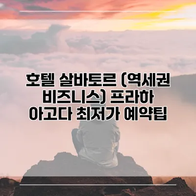 호텔 살바토르 (역세권 비즈니스) 프라하 아고다 최저가 예약팁