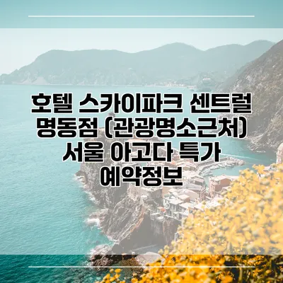 호텔 스카이파크 센트럴 명동점 (관광명소근처) 서울 아고다 특가 예약정보