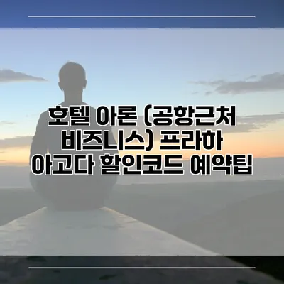 호텔 아론 (공항근처 비즈니스) 프라하 아고다 할인코드 예약팁