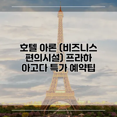 호텔 아론 (비즈니스 편의시설) 프라하 아고다 특가 예약팁
