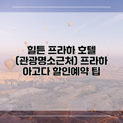 힐튼 프라하 호텔 (관광명소근처) 프라하 아고다 할인예약 팁